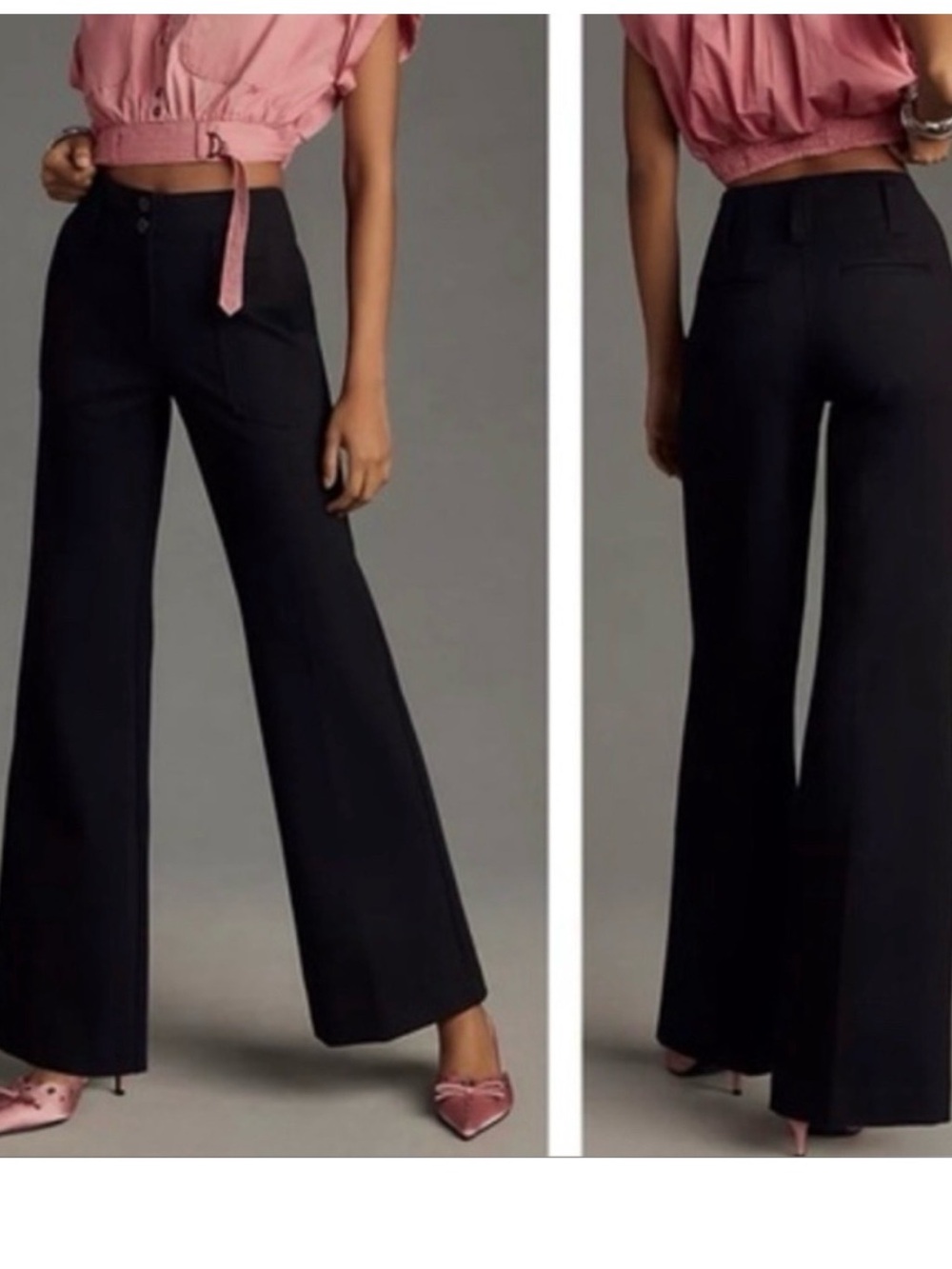 Maeve Naomi Ponte Wide Leg Pants by Anthropologie - Picture 3 of 9